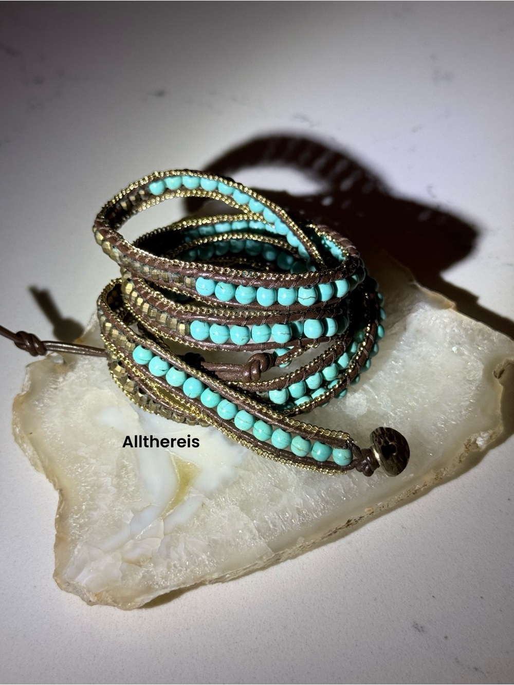 Nakamol turquoise bracelet 5 wrap